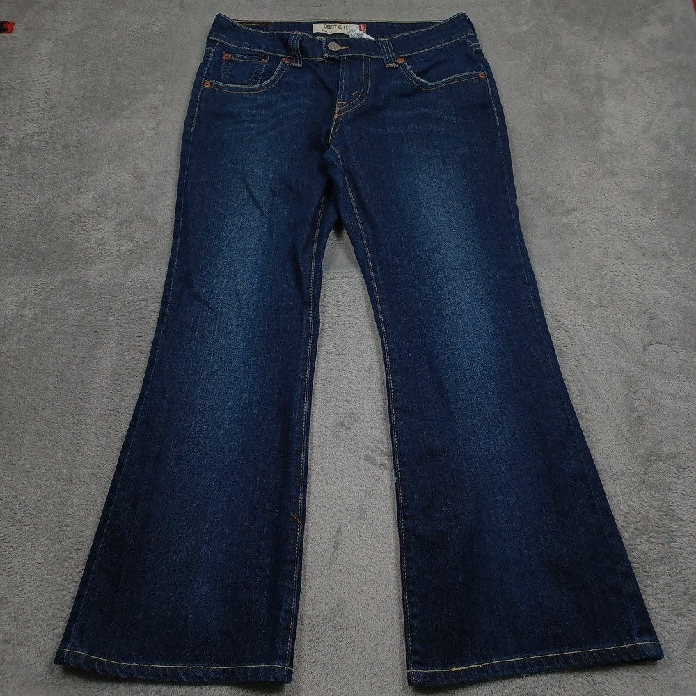 Levis 515 Jeans Womens 12 Blue Denim Bootcut Casual Y2K Preppy